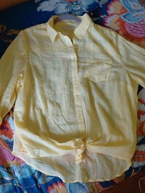 Westport Bright Yellow Button-Front Shirt